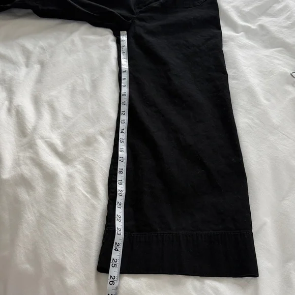 Maeve The Collette High Rise Cropped Wide Leg Pant Black 26 Anthropologie - Picture 16 of 16